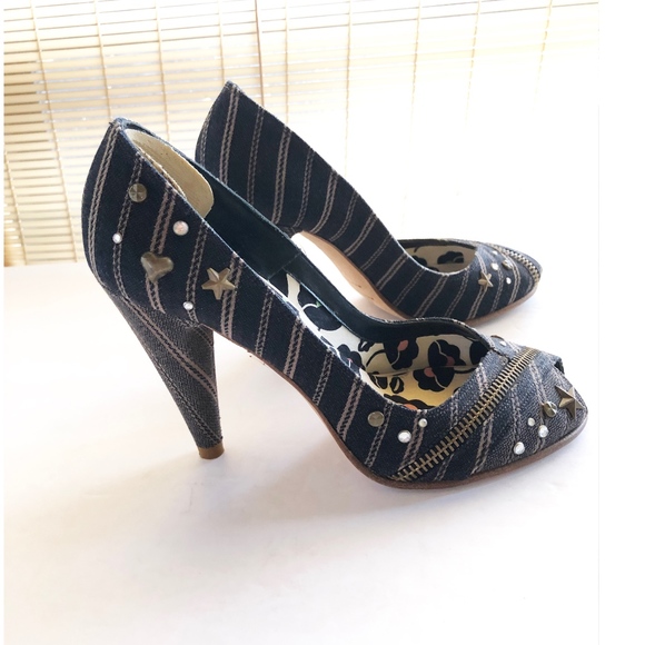 Marc By Marc Jacobs Zipper Peep Toe Heels - Picture 3 of 5